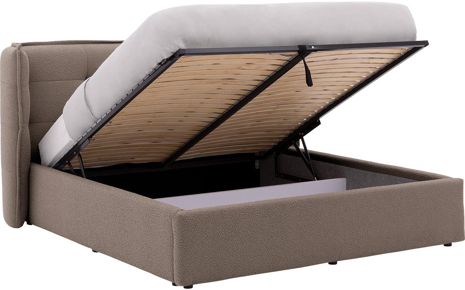 Goossens Gestoffeerd Bedframe Canon - 160 x 200 - Stof boucle