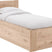 Goossens Bedframe Bibi - 90 x 200 - Eiken gelakt roomwit - Hout