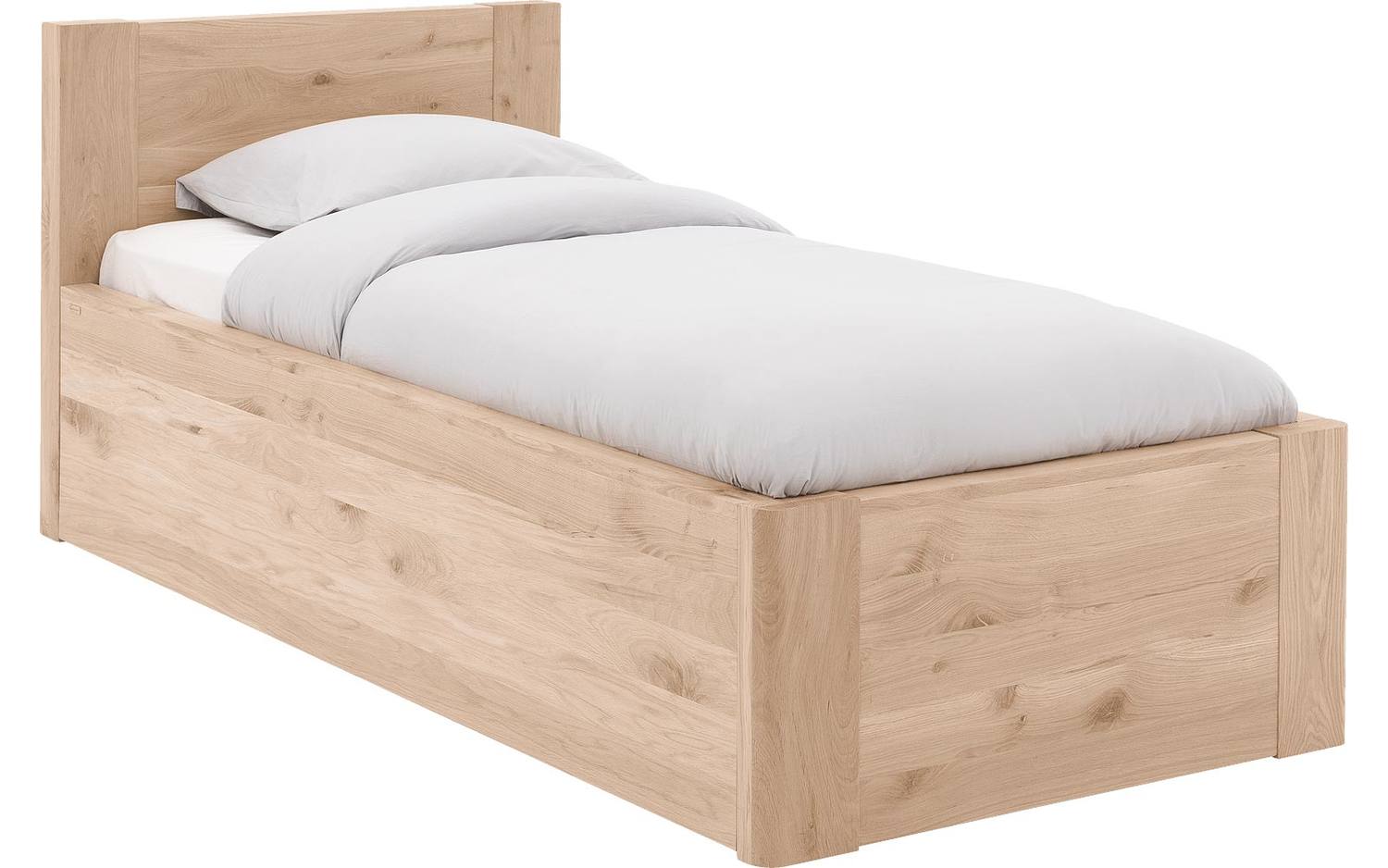 Goossens Bedframe Bibi - 90 x 200 - Eiken gelakt roomwit - Hout