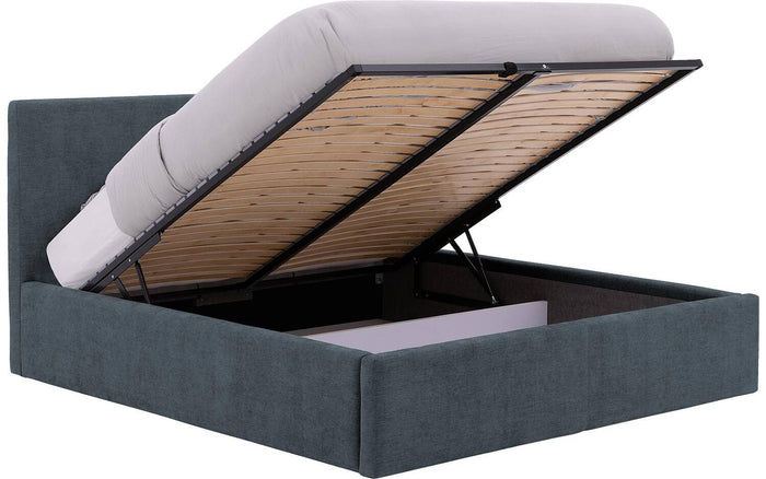 Goossens Bedframe Mysen Storage - 180 x 200 - Stof fijn geweven