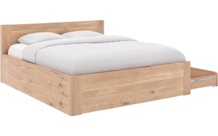 Goossens Bedframe Bibi - 160 x 200 - Eiken wit geolied - Hout