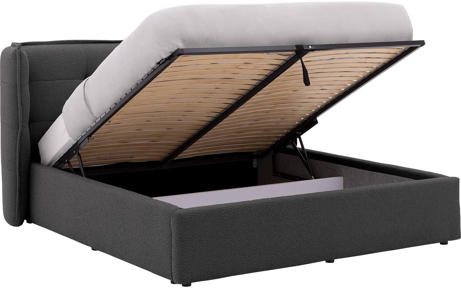 Goossens Gestoffeerd Bedframe Canon - 180 x 200 - Stof boucle