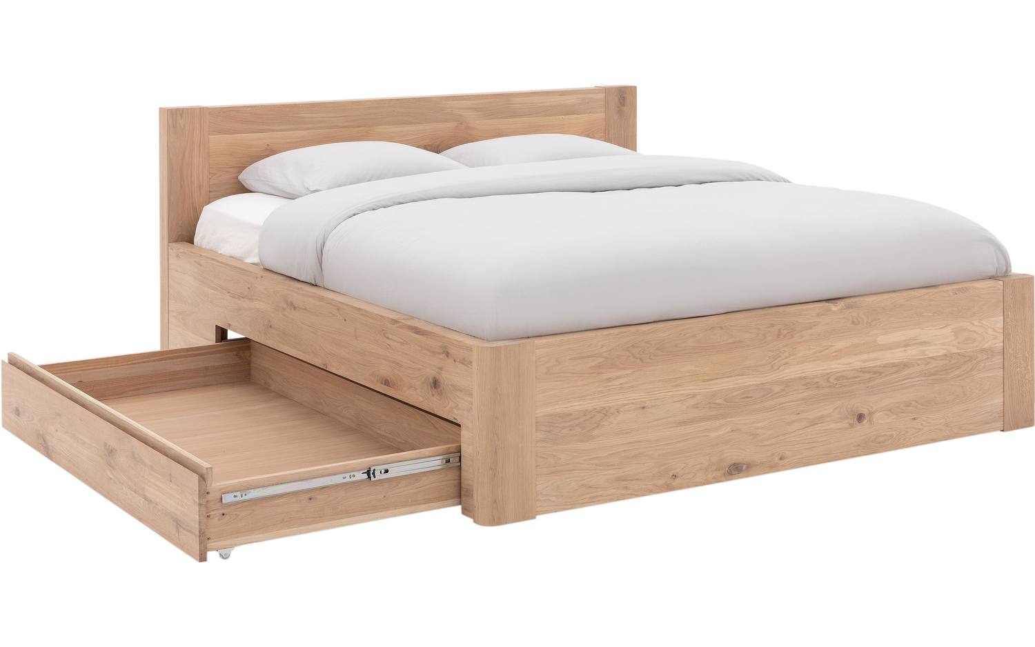 Goossens Bedframe Bibi - 180 x 210 - Eiken naturel - Hout