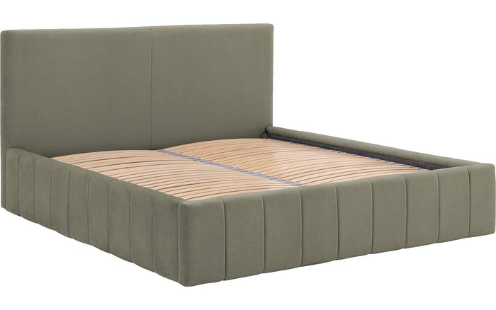 Goossens Bedframe Carte - 160 x 200 - Velours groen 11 - Fluweel