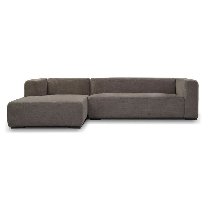 Anli-Style Tower living Glasgow 2,5-seater AR + Chaise Lounge L Grey