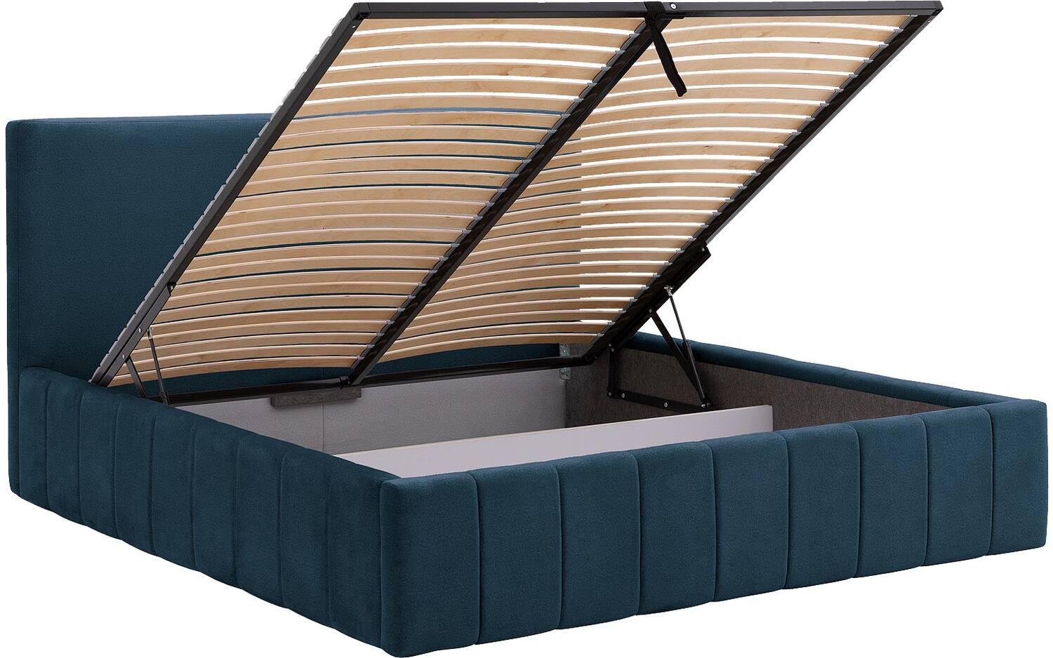Goossens Bedframe Carte - 180 x 200 - Velours blauw|marine 13 -