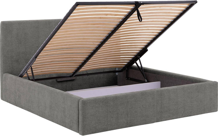 Goossens Bedframe Mysen Storage - 180 x 200 - Stof fijn geweven