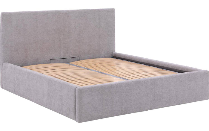 Goossens Bedframe Mysen Storage - 180 x 200 - Stof fijn geweven