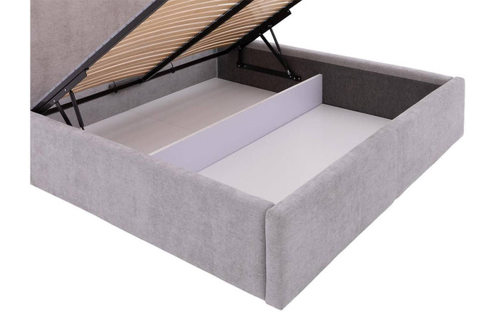 Goossens Bedframe Mysen Storage - 180 x 200 - Stof fijn geweven