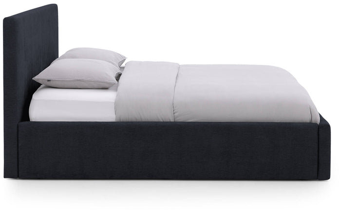 Goossens Bedframe Mysen Storage - 140 x 200 - Stof fijn geweven donker