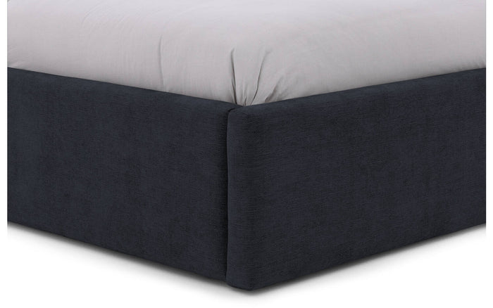 Goossens Bedframe Mysen Storage - 140 x 200 - Stof fijn geweven donker