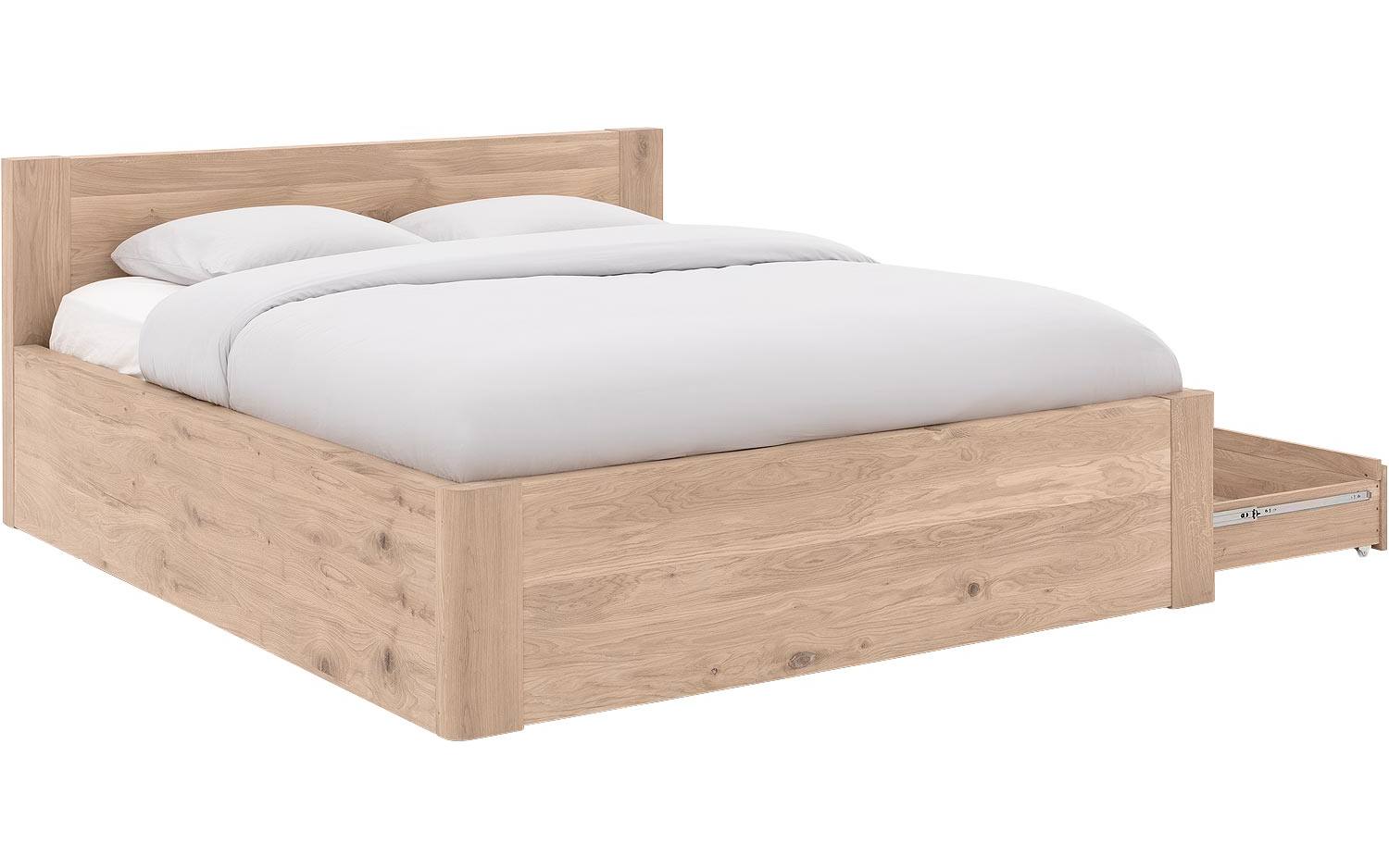 Goossens Bedframe Bibi - 140 x 200 - Eiken gelakt roomwit - Hout