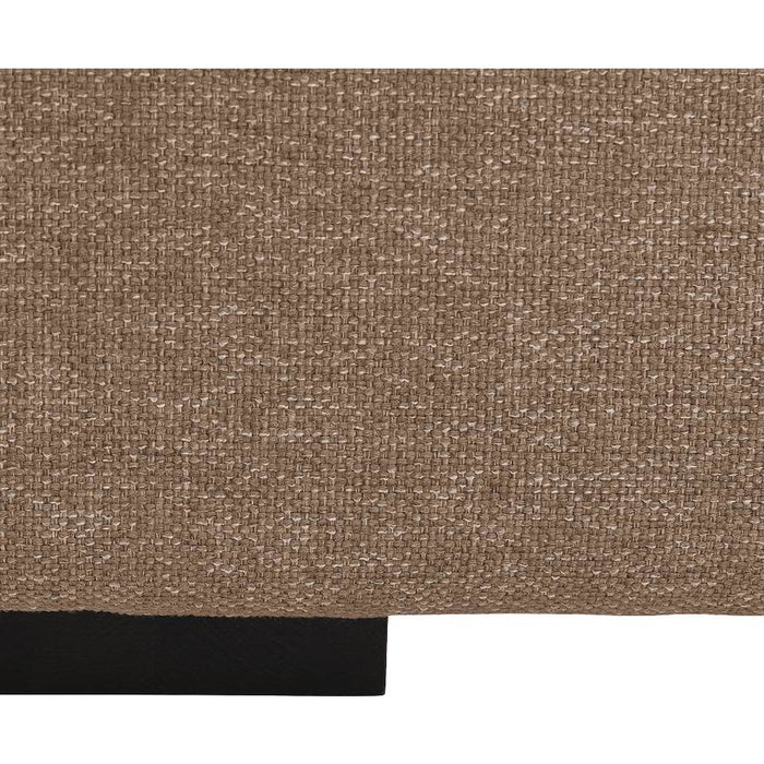 Goossens Hocker Lucca in stof grof geweven lever