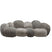 PTMD Curvae Sofa Lush Taupe