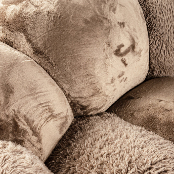 PTMD Curvae Sofa Lush Taupe