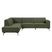 Anli-Style Tower living Leeds 2,5-seater AR + Ottoman L Bottle Green