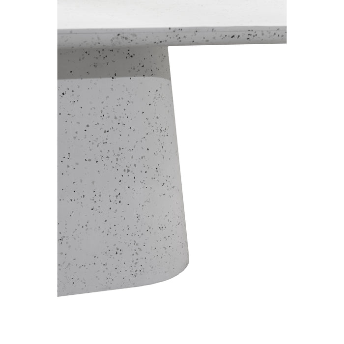 Light & Living Light&living Eettafel 220x105x76 cm HAMURA terrazzo wit