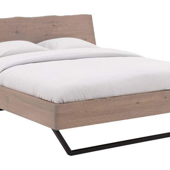 Goossens Bedframe Slade, Bedframe 180 x 210 cm hoofdbord organisch