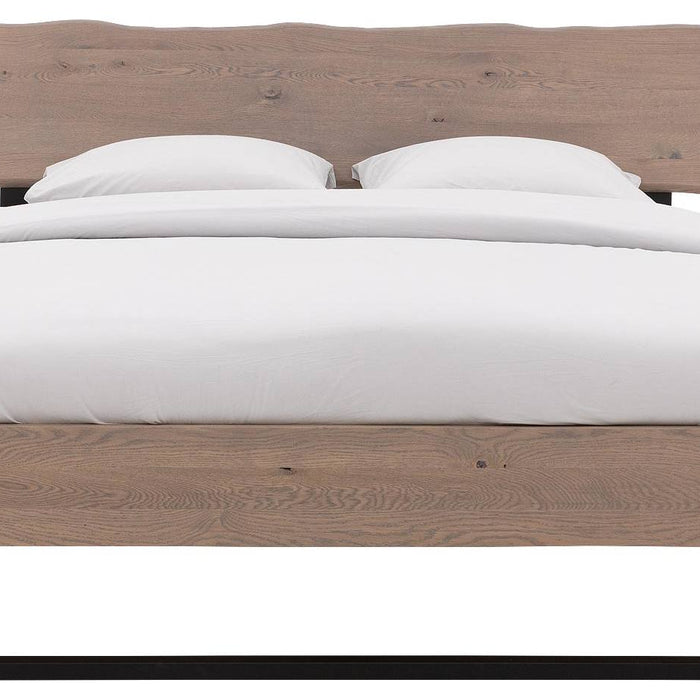 Goossens Bedframe Slade, Bedframe 180 x 210 cm hoofdbord organisch