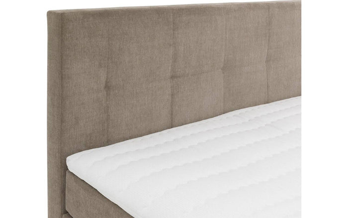 Goossens Boxspring Rud - bruin - 140 x 211 cm cm