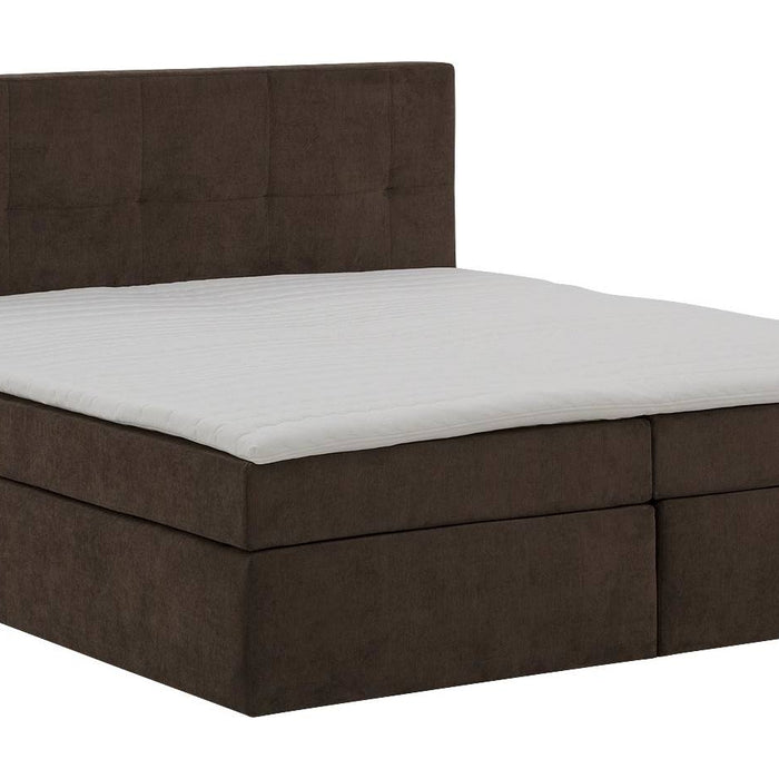 Goossens Boxspring Rud - bruin - 140 x 211 cm cm