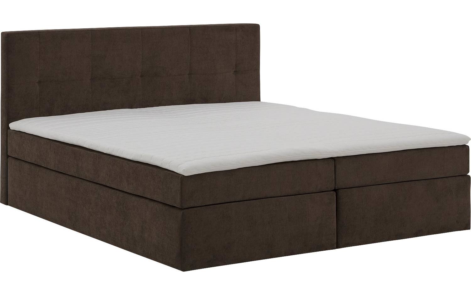 Goossens Boxspring Rud - bruin - 140 x 211 cm cm