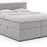 Goossens Boxspring Store met opbergruimte - grijs - 180 x 212 cm cm