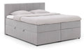 Goossens Boxspring Store met opbergruimte - grijs - 180 x 212 cm cm