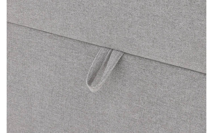 Goossens Boxspring Store met opbergruimte - grijs - 180 x 212 cm cm