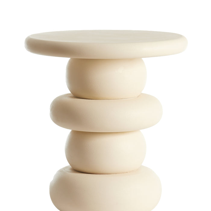 Light & Living Light&living Bijzettafel Ø40x45 cm AZALAS hout crème