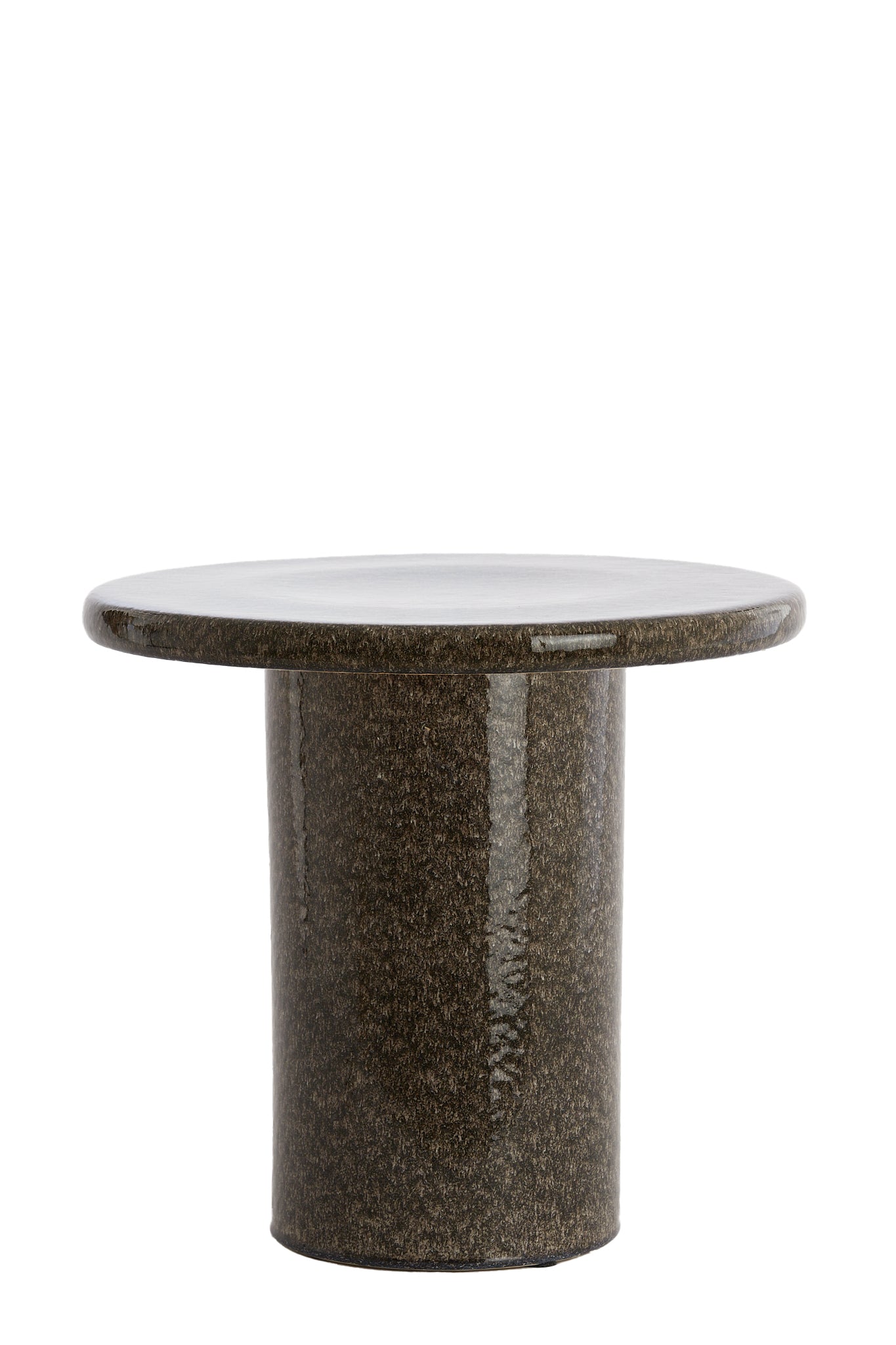 Light&living Bijzettafel Ø40,5x35,5 cm TUDO keramiek donker bruin