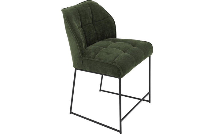 Goossens Counterstoel Ronnie, Counterstoel, zithoogte 65 cm - groen