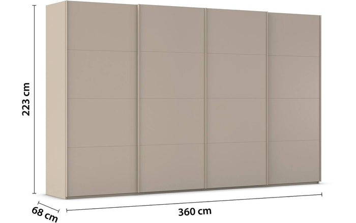 Goossens Kledingkast Finca in hoogwaardig meubelplaat