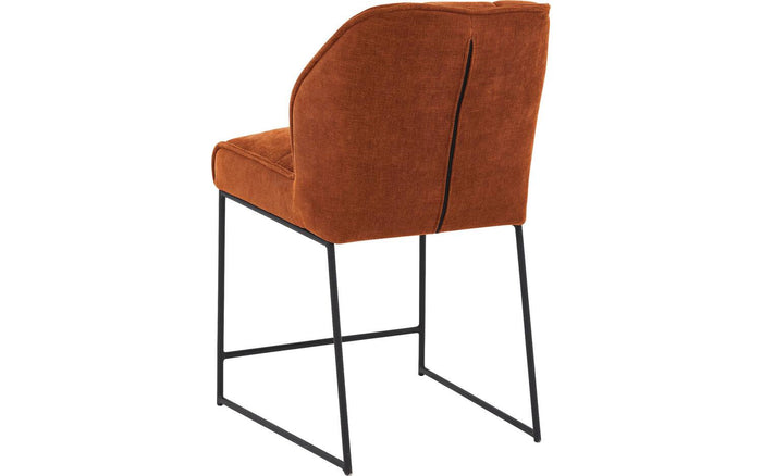 Goossens Counterstoel Ronnie, Counterstoel, zithoogte 65 cm - bruin