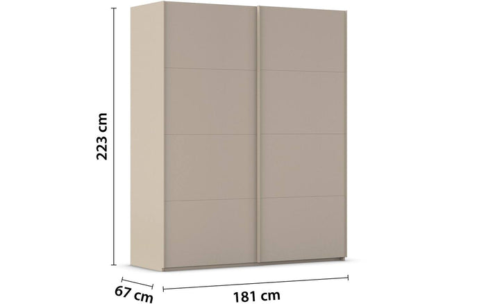 Goossens Kledingkast Finca in hoogwaardig meubelplaat