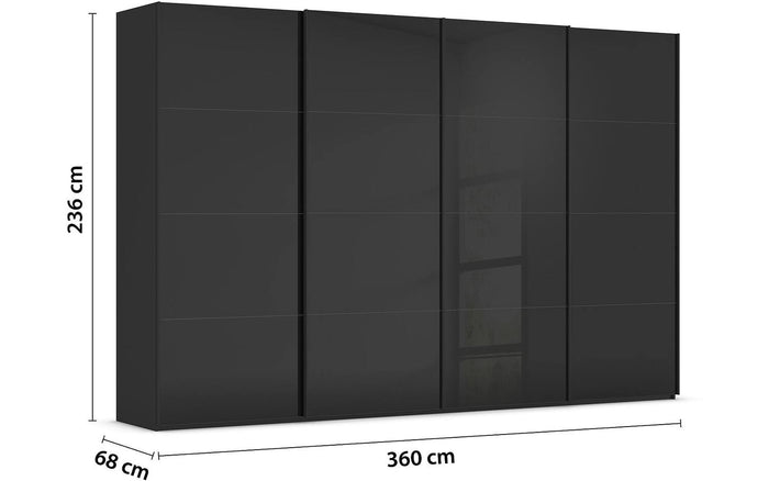 Goossens Kledingkast Finca in hoogwaardig meubelplaat