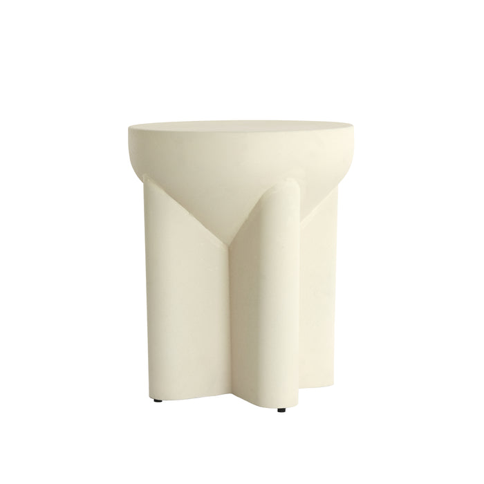 Light & Living Light&living Bijzettafel Ø36x42 cm MIKADO mat crème