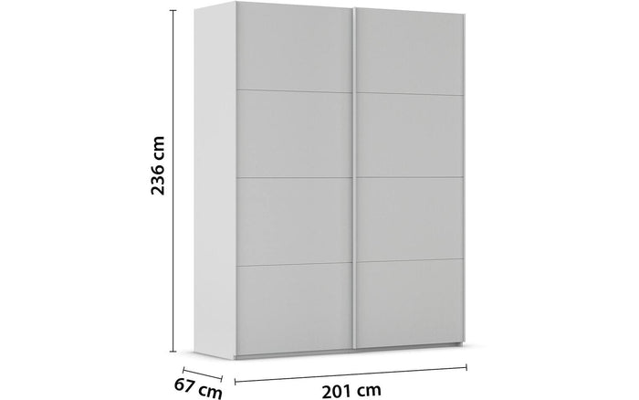 Goossens Kledingkast Finca in hoogwaardig meubelplaat