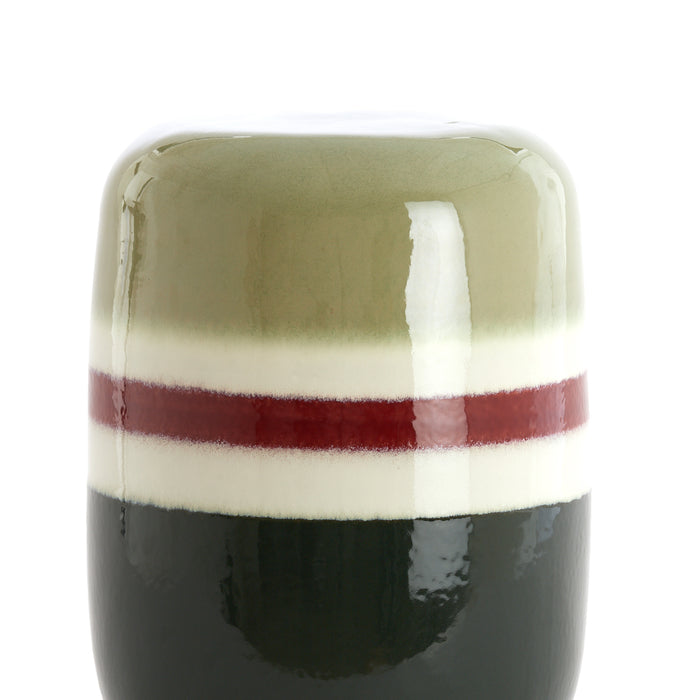 Light&living Bijzettafel Ø34x46,5 cm FRANCA keramiek groen-aubergine