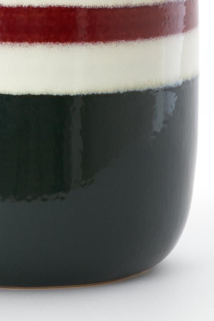 Light&living Bijzettafel Ø34x46,5 cm FRANCA keramiek groen-aubergine