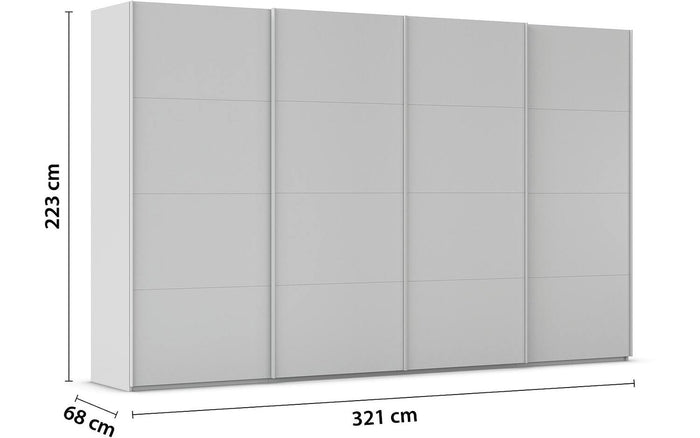 Goossens Kledingkast Finca in hoogwaardig meubelplaat