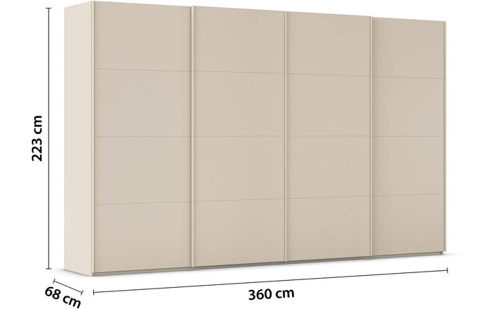 Goossens Kledingkast Finca in hoogwaardig meubelplaat