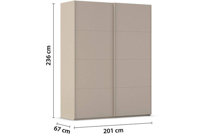 Goossens Kledingkast Finca in hoogwaardig meubelplaat