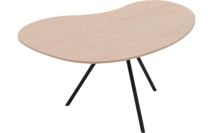 Goossens Salontafel Saya in Eiken gelakt roomwit