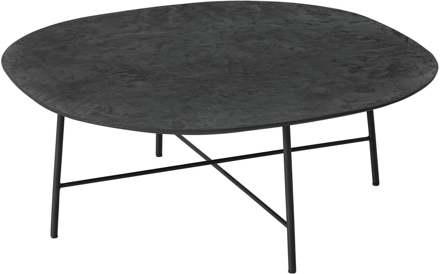DTP Home Coffee table Soho semi-round 90 MORTEX,35xØ90 cm, mortex top