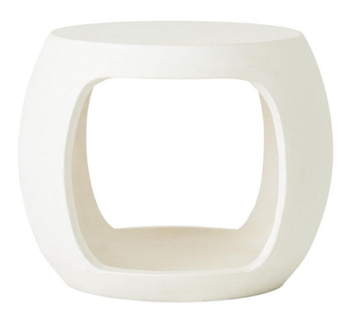 MUST Living Coffee table Camber large,40x50x45 cm, fiber cement white