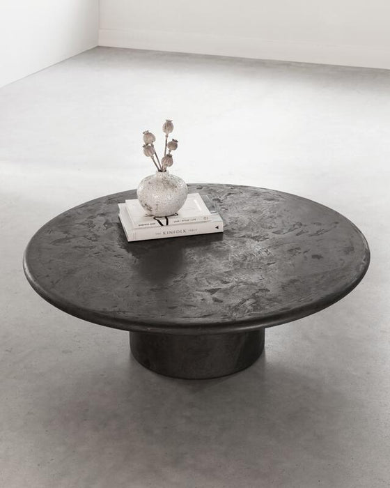 DTP Home Coffee table Silo PEPPER,35xØ100 cm, mortex