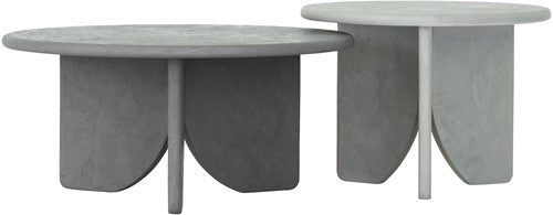 DTP Home Coffee table Melo Air, set of 2,40xØ55 cm (color: Frost) |...