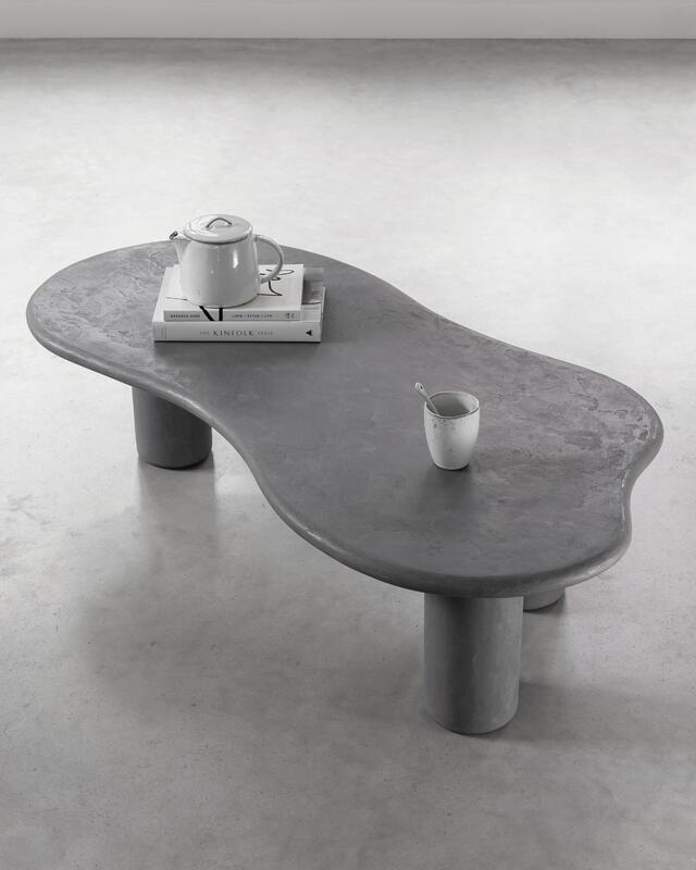 DTP Home Coffee table Curva DUSK,35x130x69 cm, mortex