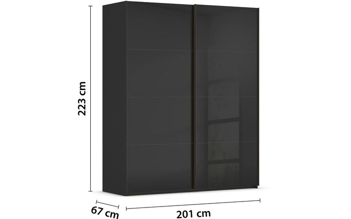 Goossens Kledingkast Finca in hoogwaardig meubelplaat